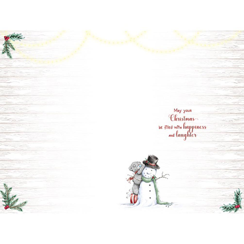 Tatty Teddy With Snowman Me to You Bear Christmas Card Extra Image 1
